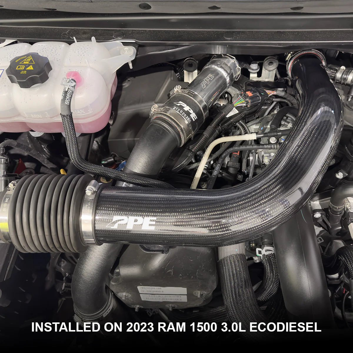 PPE 215020360 Zilla Carbon Fiber Intake Tube (2020 - 2023 Cummins) - Southern Diesel Supply