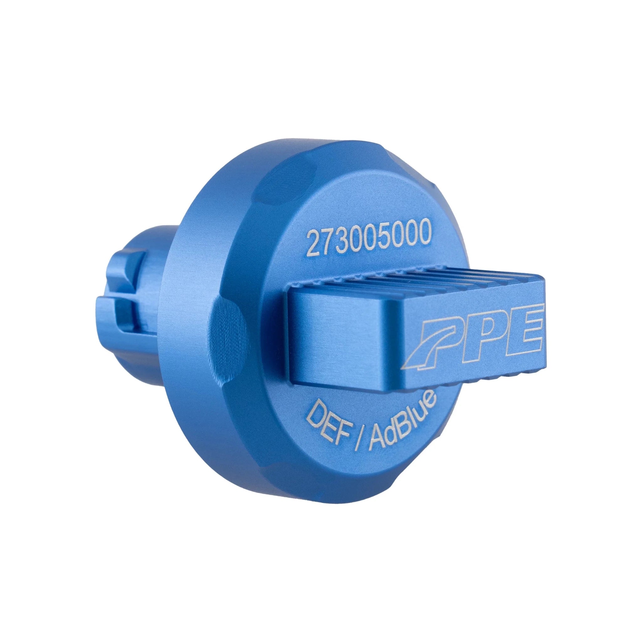PPE 273005000 Billet Diesel Exhaust Fluid (DEF) Cap (Anodized Blue) (2007.5 - 2026 6.7L, 2014 - 2023 3.0L Cummins) - Southern Diesel Supply