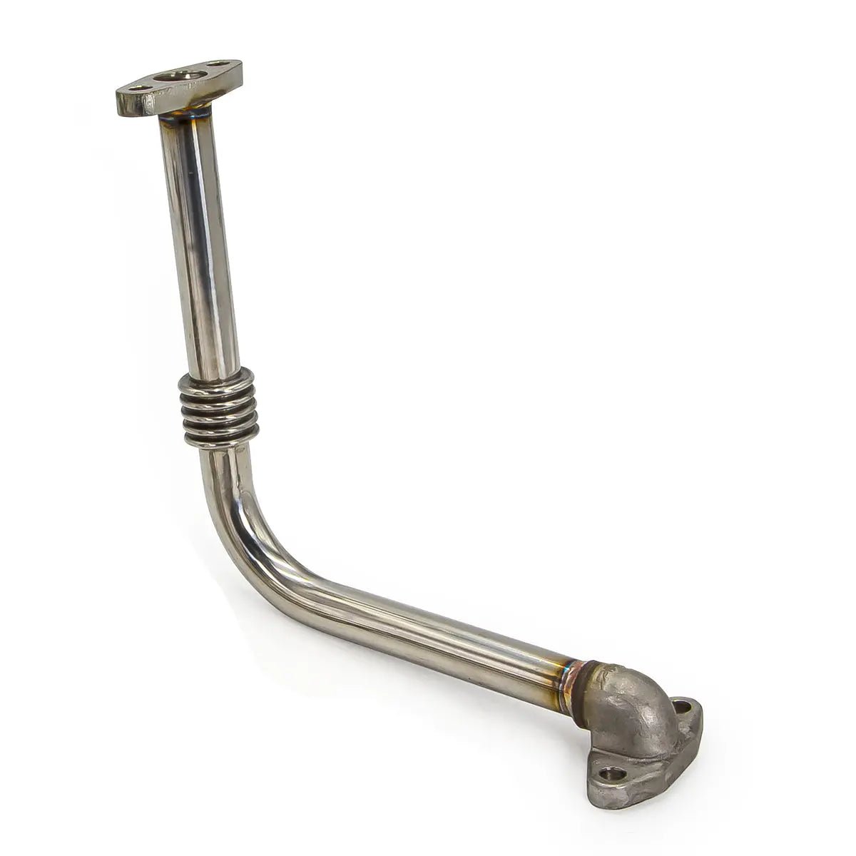 PPE 304 Stainless Steel Oil Return Pipe for Aftermarket Turbo (2001-2010 6.6L Duramax) - Southern Diesel Supply
