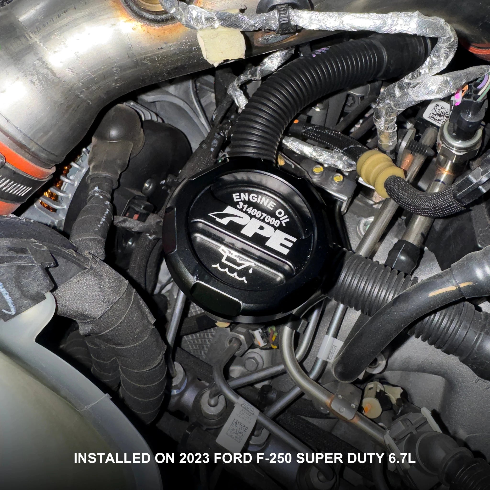 PPE 314007000 Billet Engine Oil Fill Cap (2011 - 2026 Power Stroke) - Southern Diesel Supply