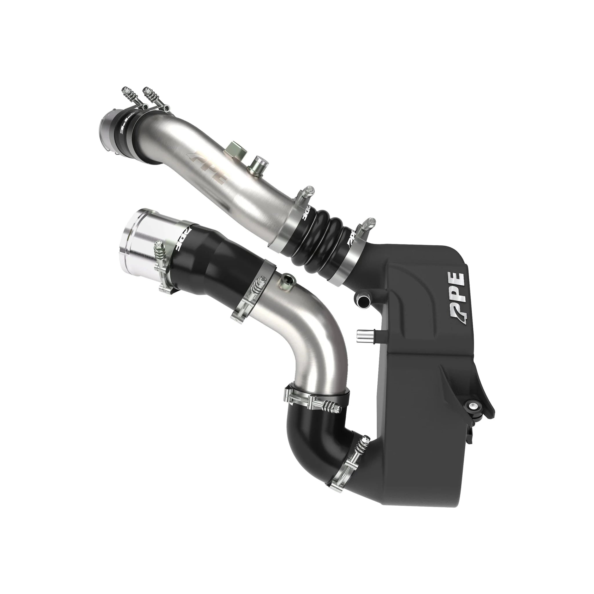 PPE Air - To - Water Intercooler Kit With Brushed Pipes (2011 - 2026 Power Stroke) - Southern Diesel Supply