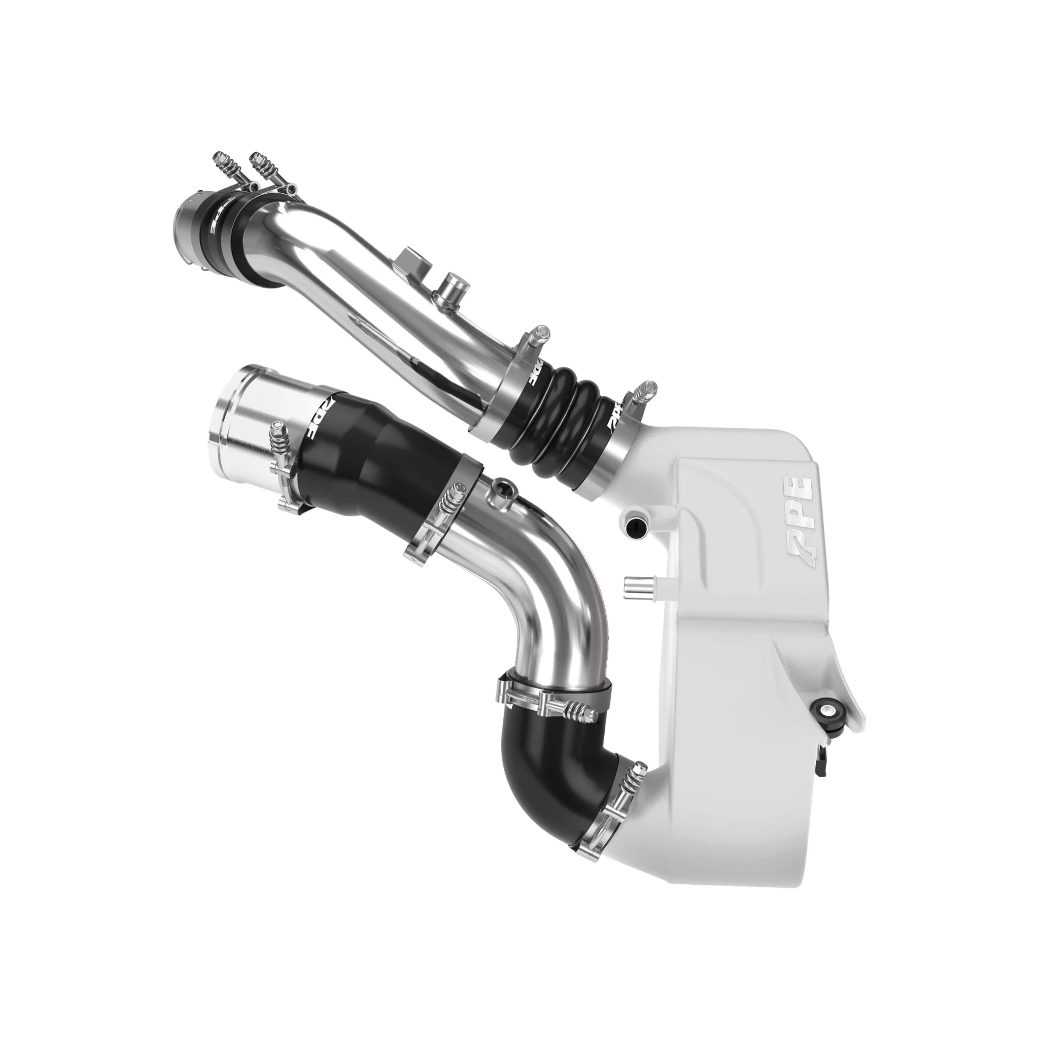 PPE Air - To - Water Intercooler Kit With Brushed Pipes (2011 - 2026 Power Stroke) - Southern Diesel Supply