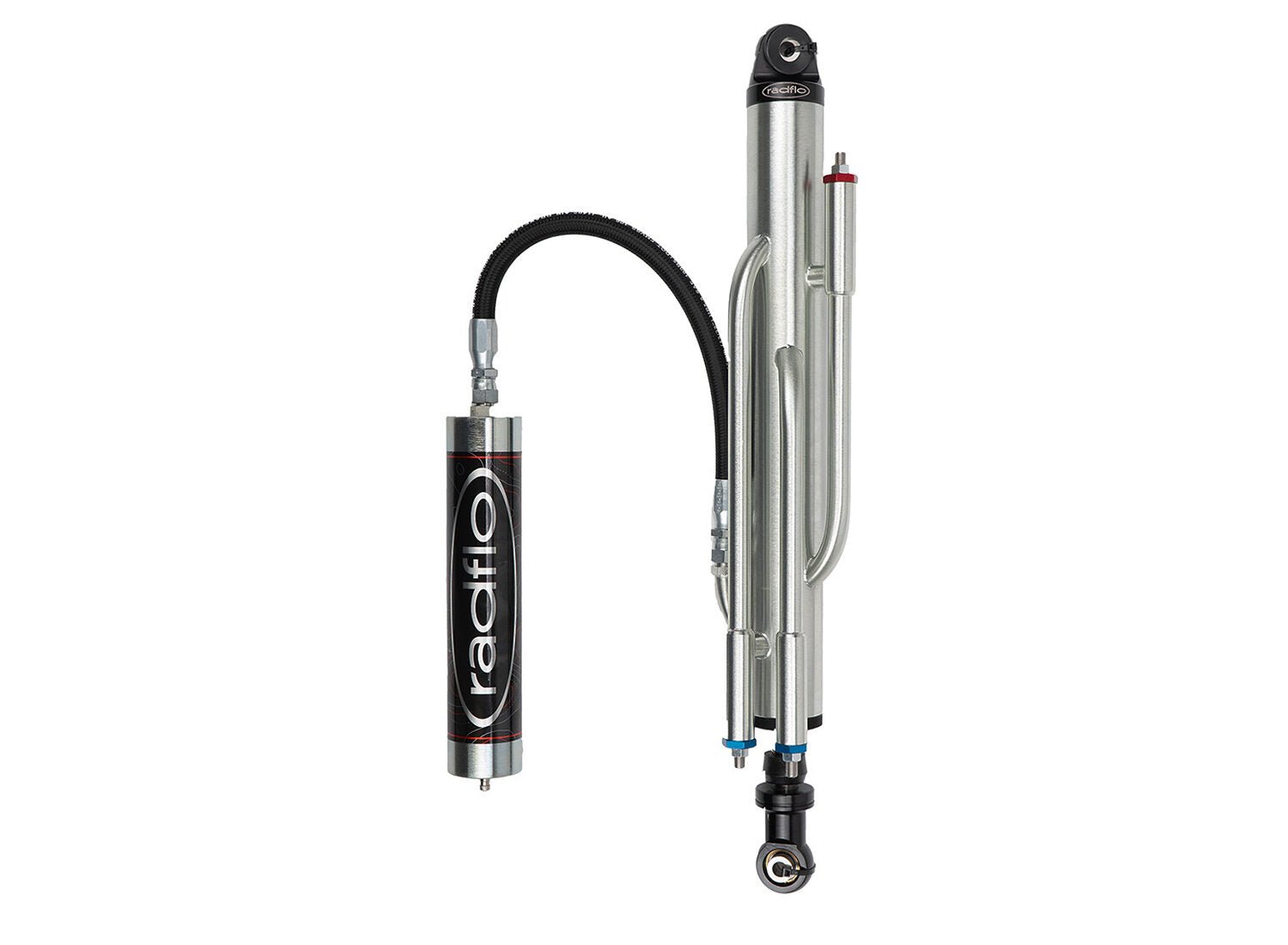 Radflo Off Road 3.0 Inch Bypass w/ 1 Inch Shaft Remote Reservoir 3 Tube - Southern Diesel Supply