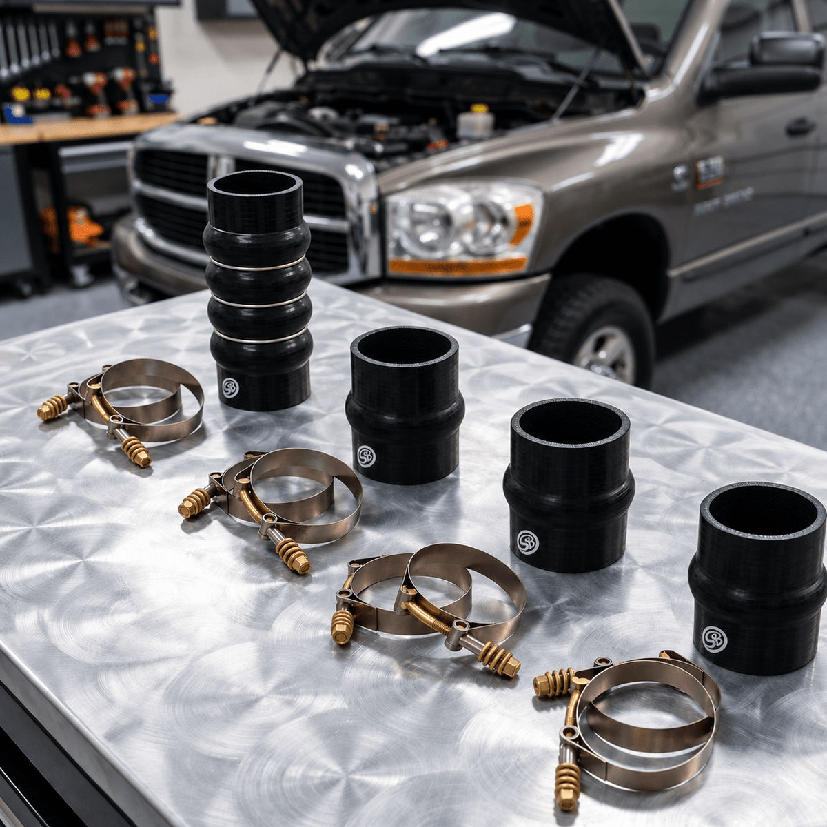 S&B 83-2016 Hot and Cold Side Boot Kit (2003-2007 Dodge Ram Cummins 5.9L) - Southern Diesel Supply