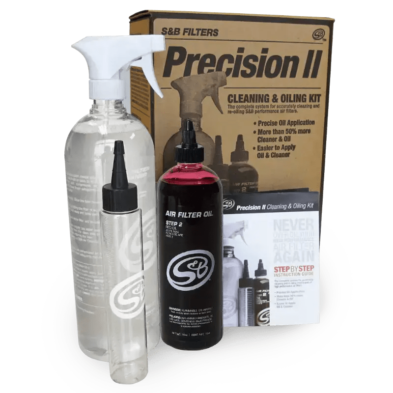 S&B 88 - 0008 Precision II Air Filter Cleaning & Oil Kit (Red) - Southern Diesel Supply