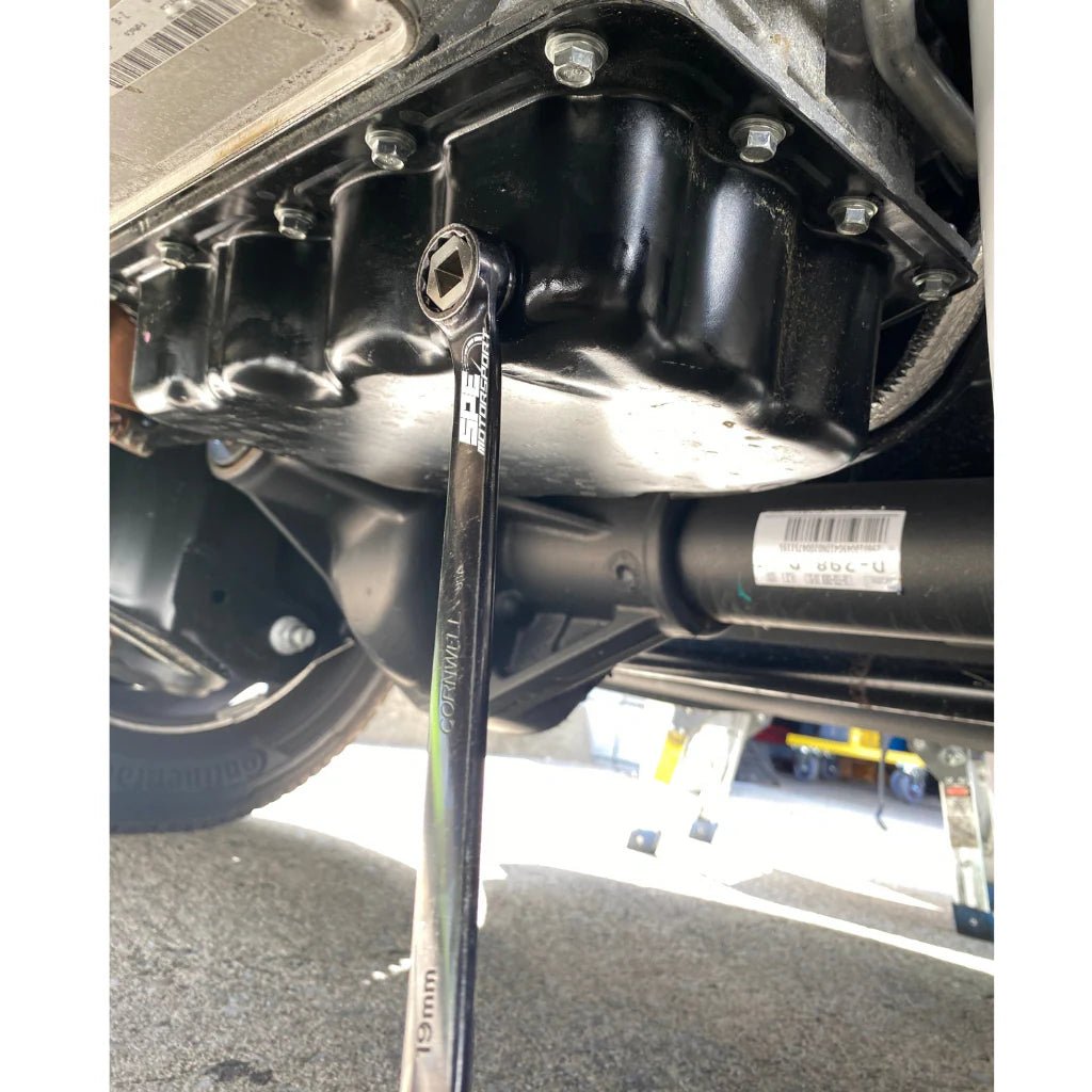 SPE Motorsport S100123 Billet Stainless Steel Oil Drain Plug (2012 - 2025 Power Stroke) - Southern Diesel Supply