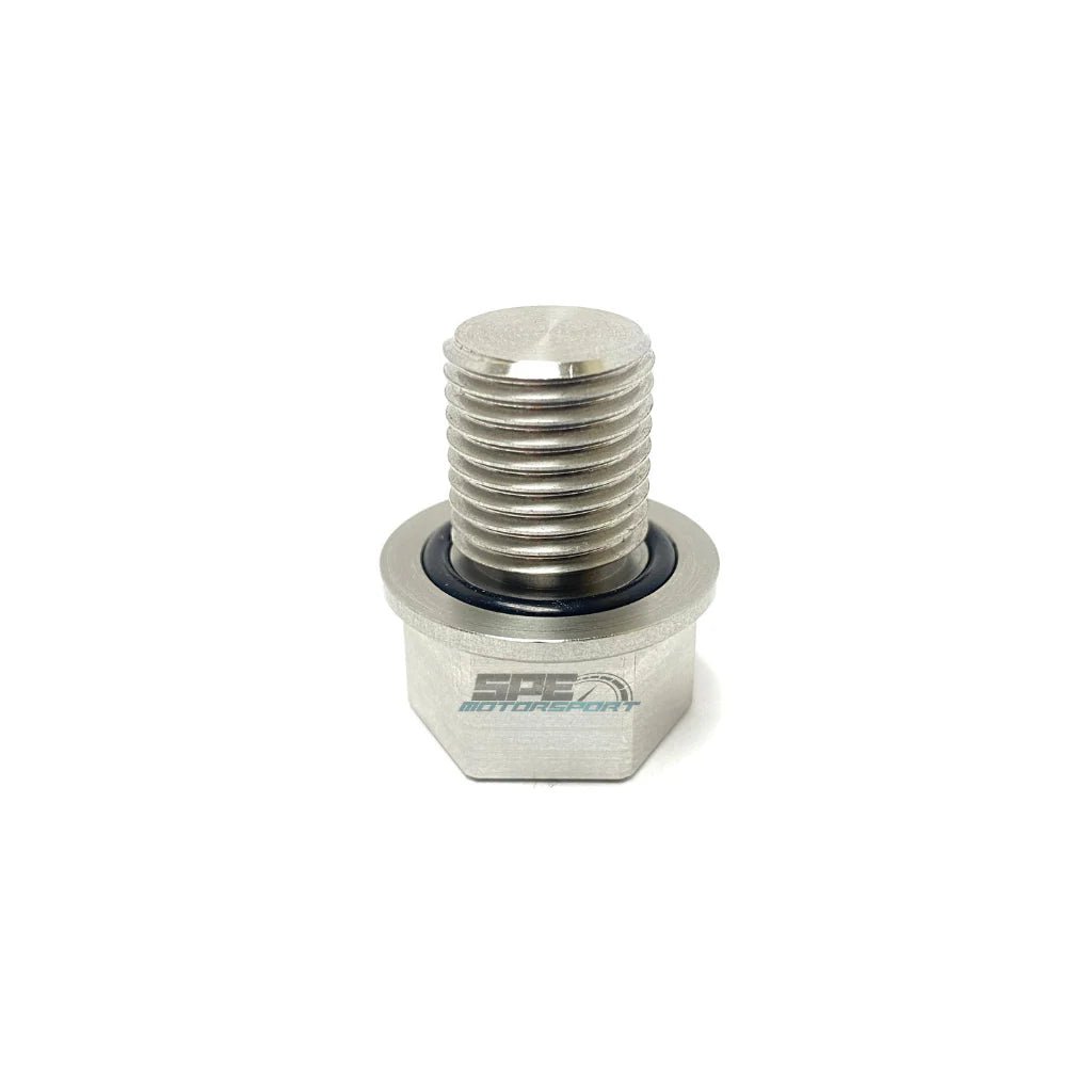 SPE Motorsport S100123 Billet Stainless Steel Oil Drain Plug (2012 - 2025 Power Stroke) - Southern Diesel Supply
