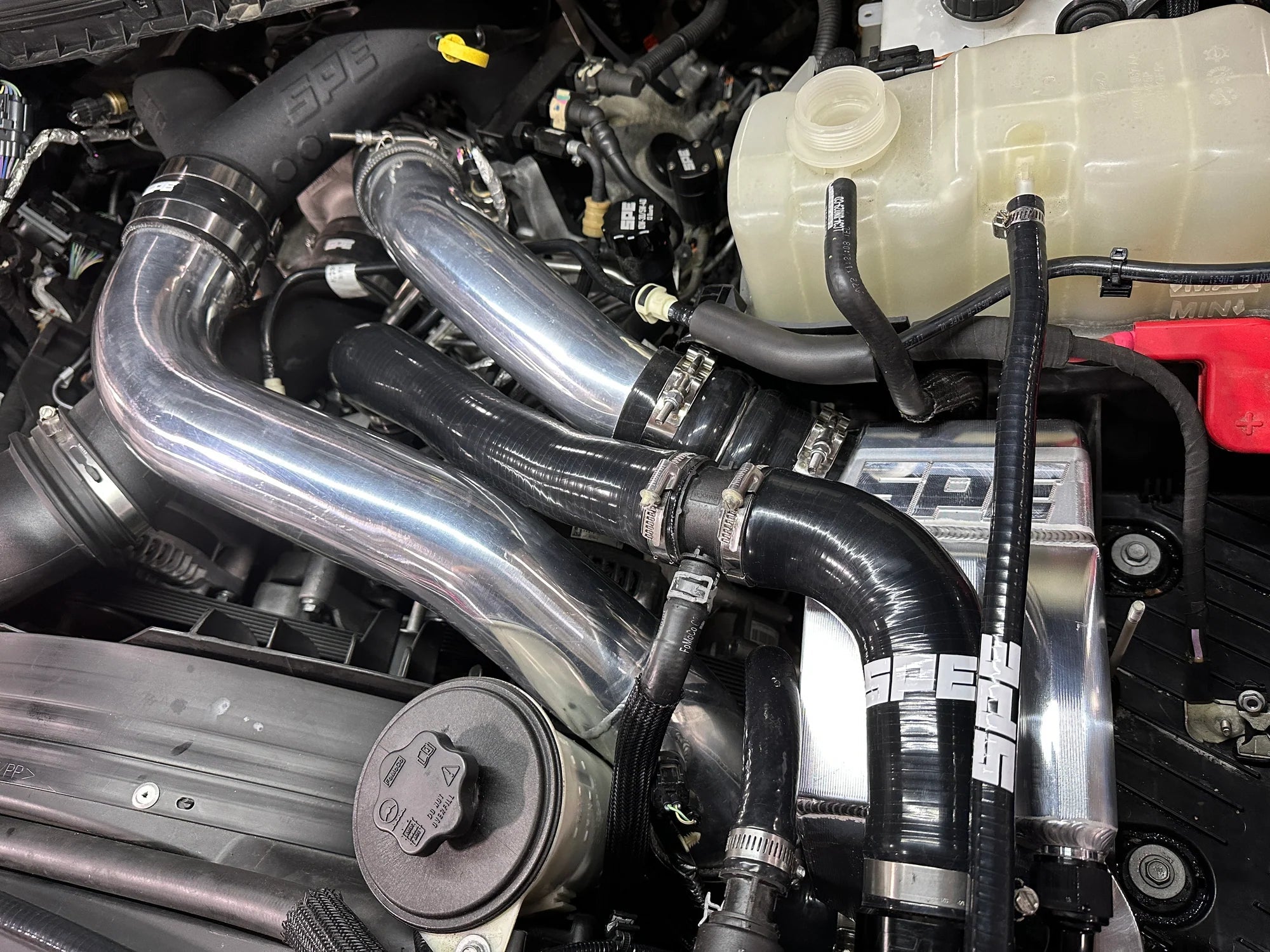 SPE S100184 Motorsport Booklung Billet Intercooler (2011 - 2026 Power Stroke) - Southern Diesel Supply