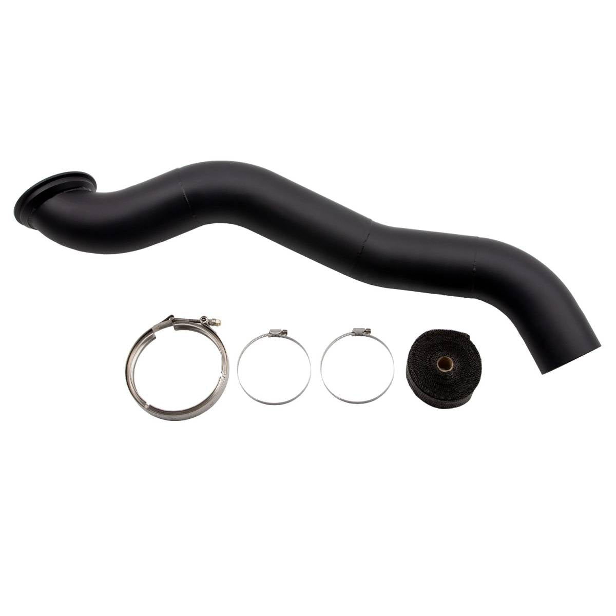 WCFab WCF100274 LB7 / LLY / LBZ / LMM Duramax Twin Turbo 4" Down Pipe - Southern Diesel Supply