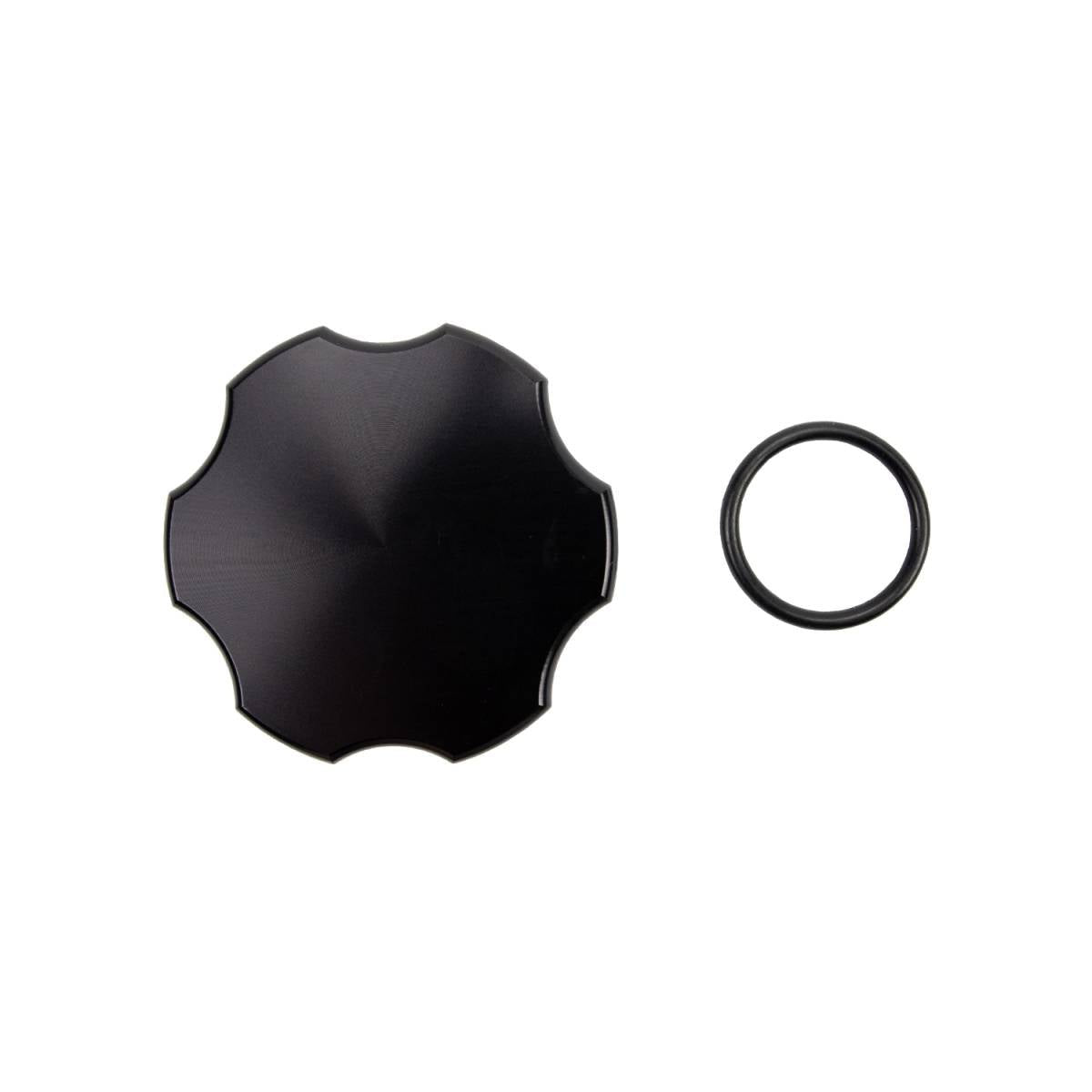 WCFab WCF100289 6.7L Powerstroke Billet Aluminum Oil Fill Cap, Black Anodized (2011 - 2025 Power Stroke) - Southern Diesel Supply