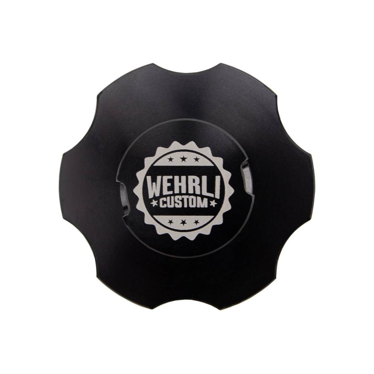 WCFab WCF100289 6.7L Powerstroke Billet Aluminum Oil Fill Cap, Black Anodized (2011 - 2025 Power Stroke) - Southern Diesel Supply
