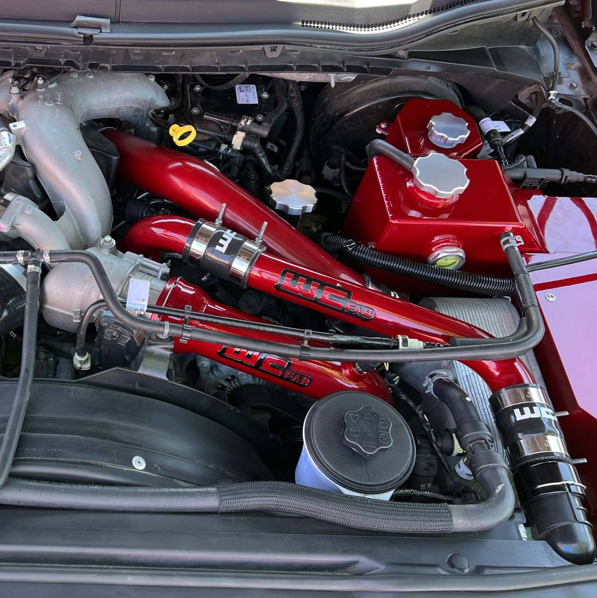 WCFab WCF100308 High Output Hot Side Intercooler Pipe Kit (2023 - 2025 Power Stroke) - Southern Diesel Supply
