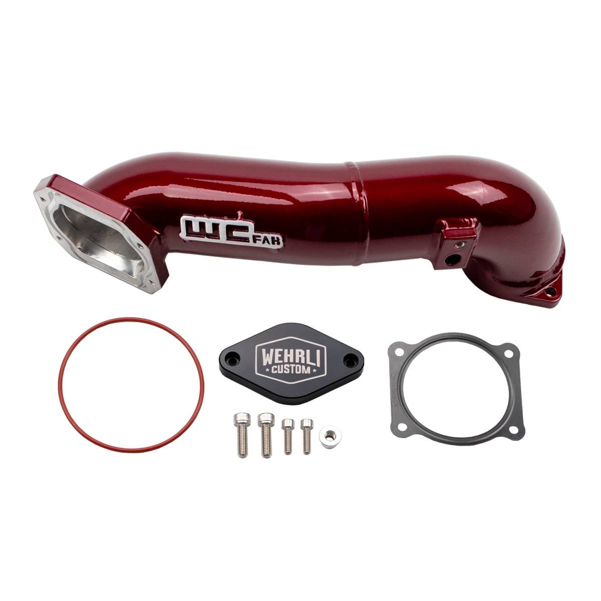 WCFab WCF100328 LML Duramax Passenger Side Upper Crossover Intercooler Pipe Kit - Southern Diesel Supply
