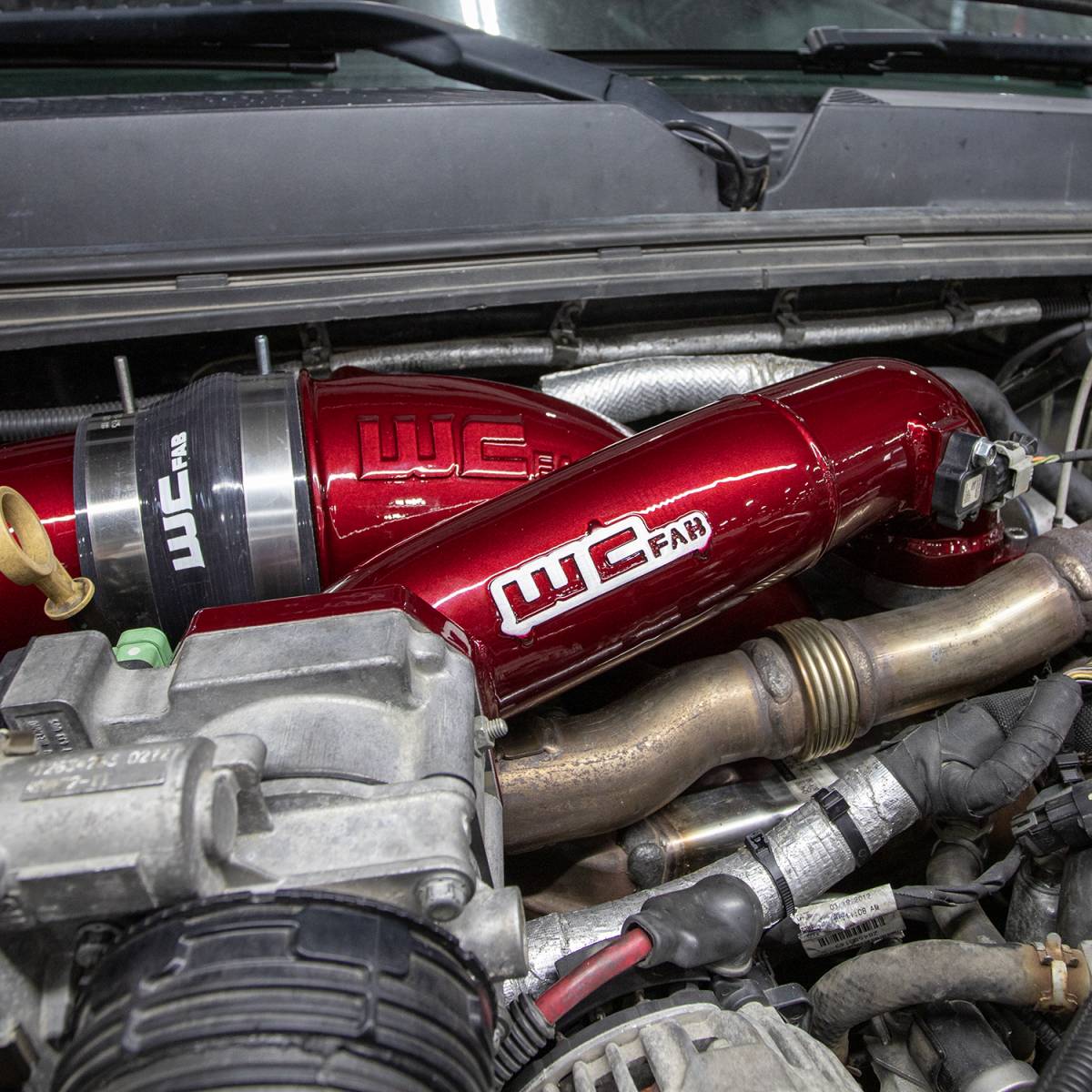 WCFab WCF100328 LML Duramax Passenger Side Upper Crossover Intercooler Pipe Kit - Southern Diesel Supply