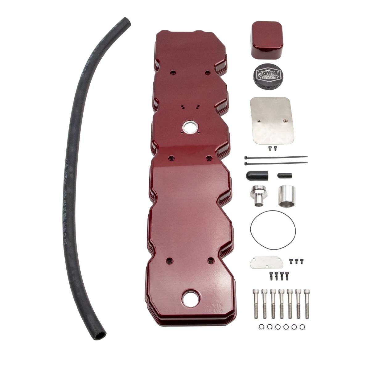 WCFab WCF100366 Billet Valve Cover (2006 - 2024 Cummins) - Southern Diesel Supply