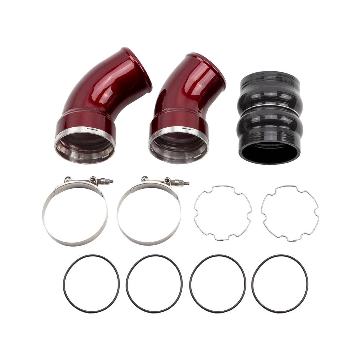 WCFab WCF100367 LBZ/LMM Duramax 3.5" Passenger (Cold) Side Intercooler Pipe Kit - Southern Diesel Supply