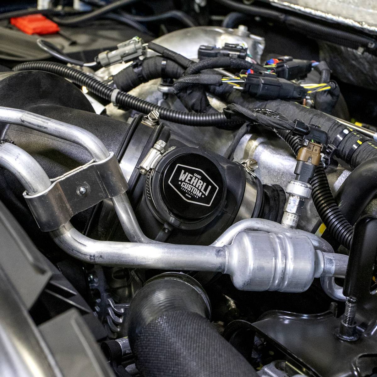 WCFab WCF100473 Duramax Billet Black Anodized Turbo Resonator - Southern Diesel Supply