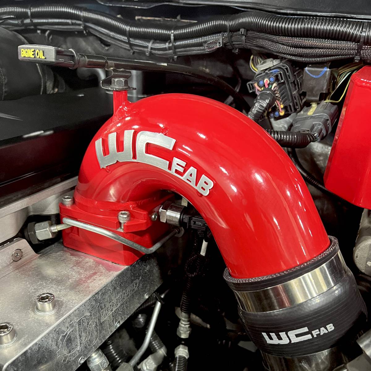 WCFab WCF100528 5.9L Cummins 3.5" High Flow Intake Horn & Intercooler Pipe Kit - Southern Diesel Supply