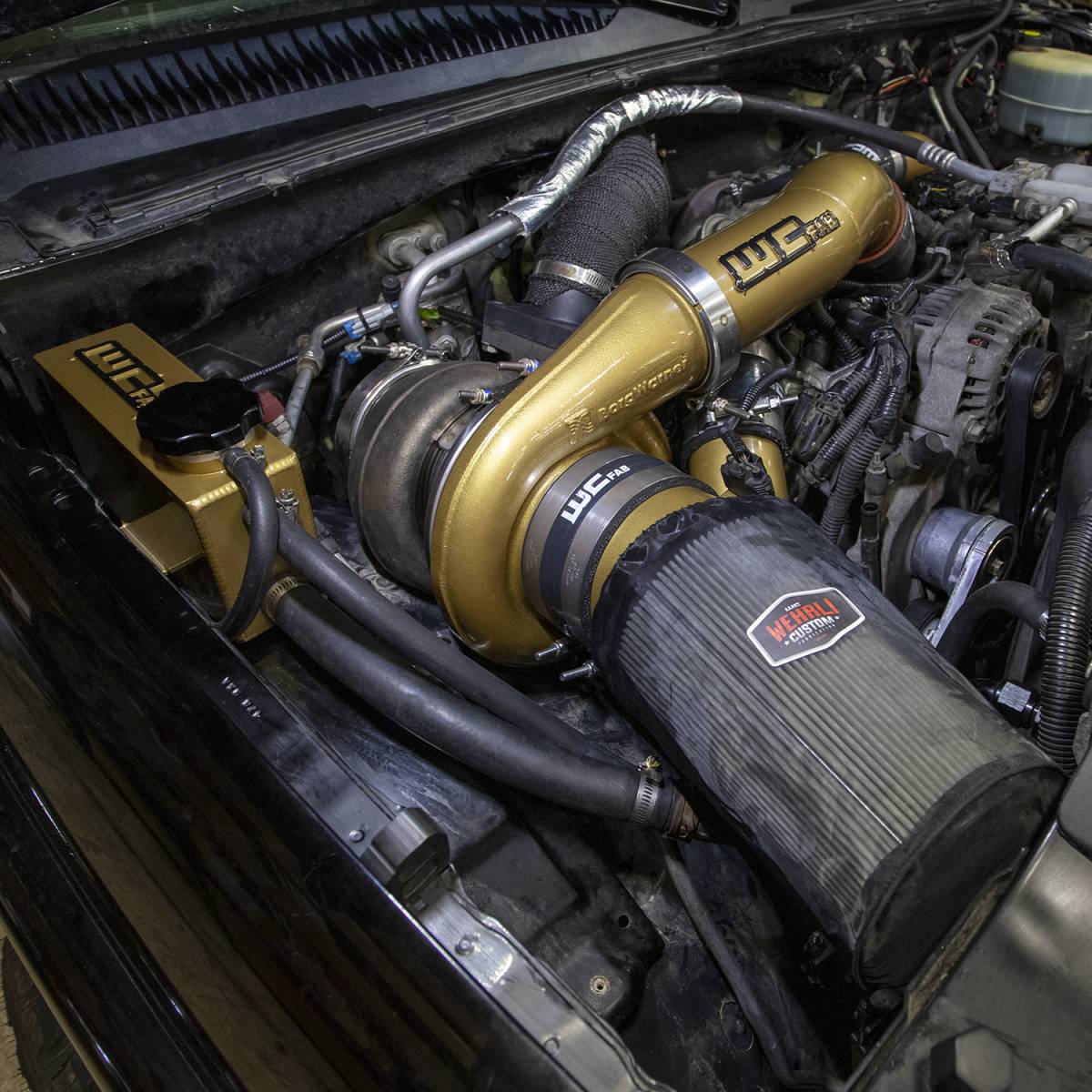 WCFab WCF100570 LB7 Duramax S400/STOCK Twin (Compound) Turbo Kit - Southern Diesel Supply