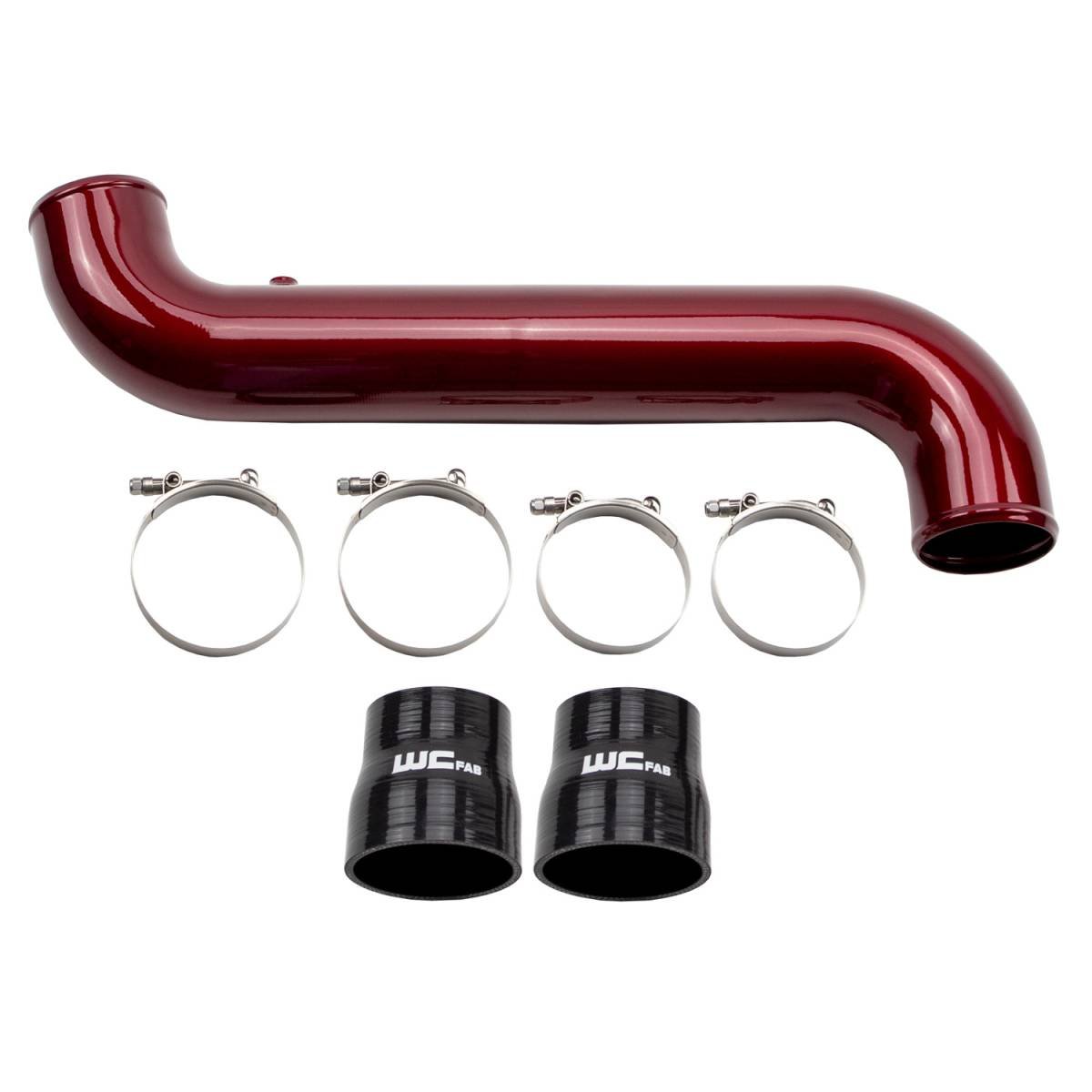 WCFab WCF100682 LML Duramax 3.5" Passenger (Cold) Side Intercooler Pipe Kit - Southern Diesel Supply