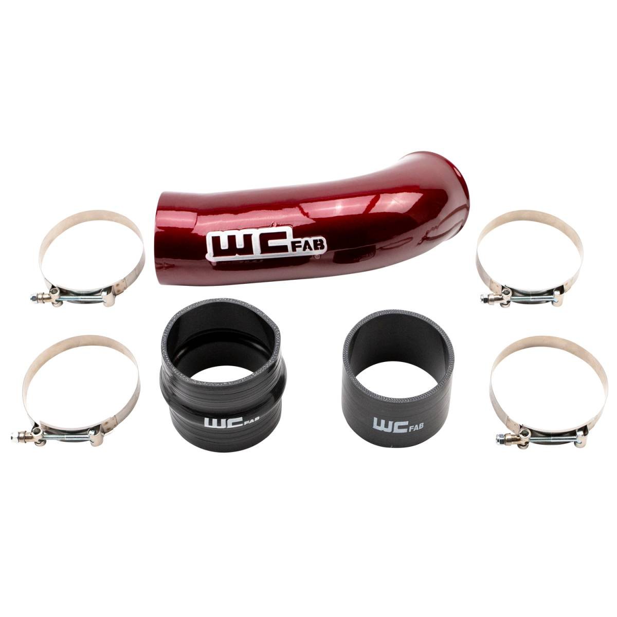 WCFab WCF100720 4" Intake Resonator Pipe (2020 - 2025 Duramax) - Southern Diesel Supply