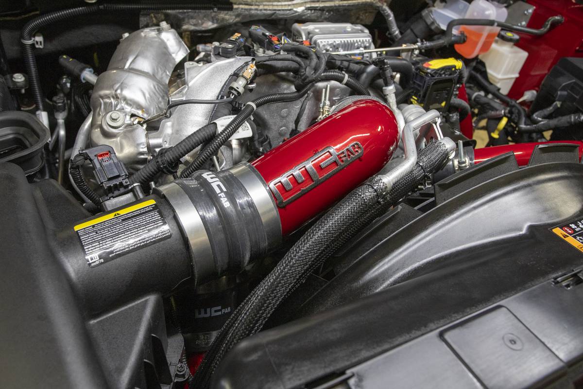 WCFab WCF100720 4" Intake Resonator Pipe (2020 - 2025 Duramax) - Southern Diesel Supply