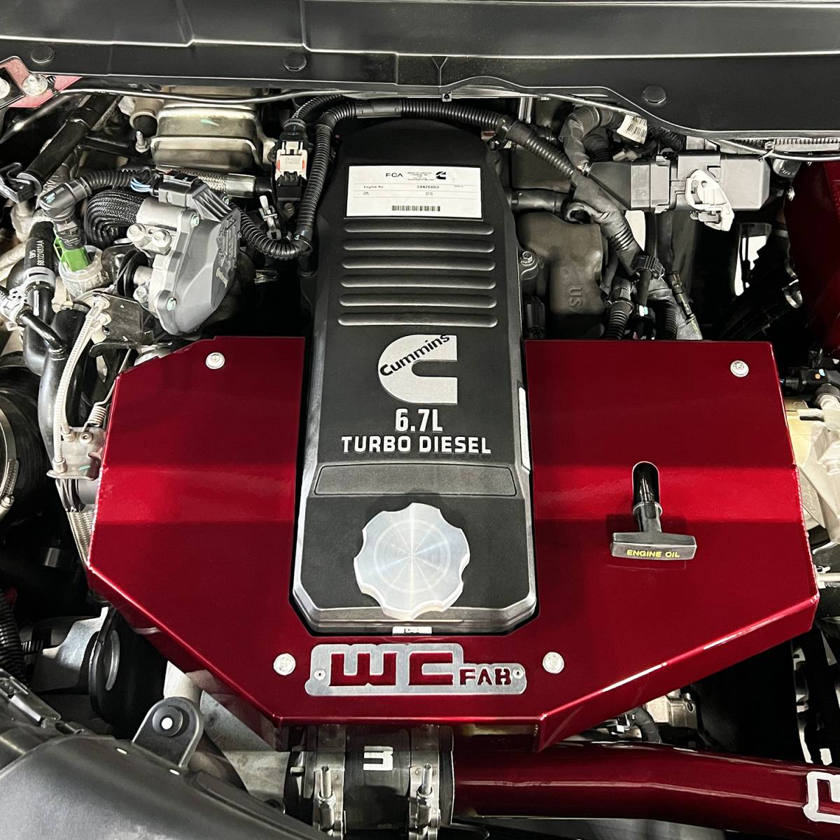 WCFab WCF100730 6.7L Cummins Engine Cover - Southern Diesel Supply