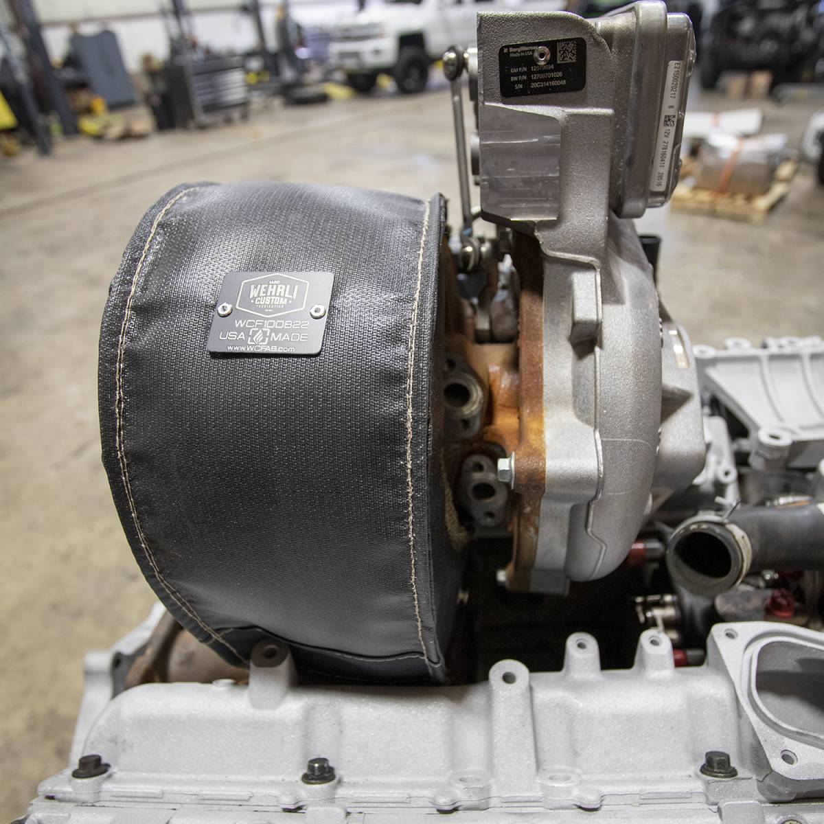 Wehrli Custom Fabrication | WCFab WCF100822 L5P Duramax VGT Turbo Heat Blanket | Turbocharger - Southern Diesel Supply