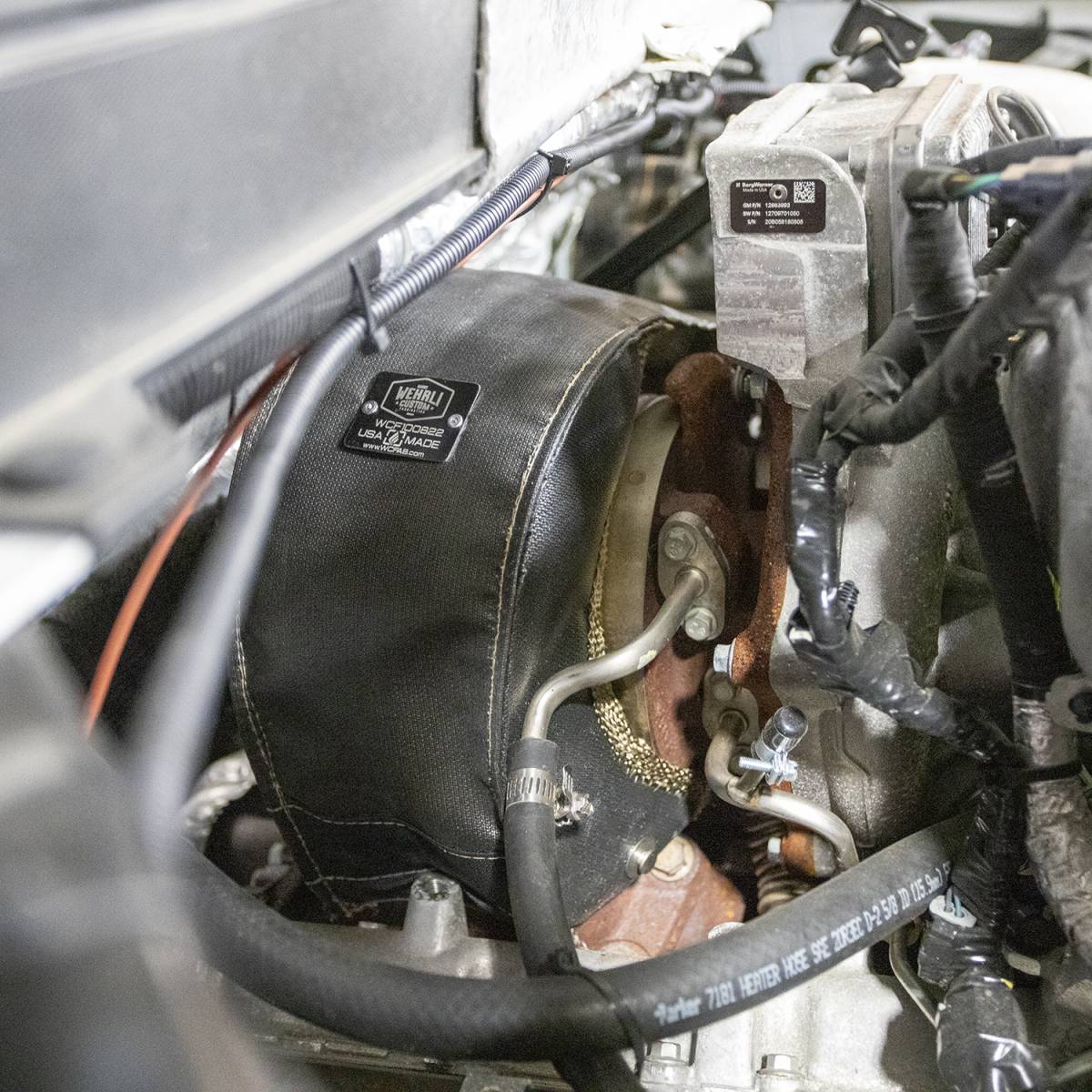 Wehrli Custom Fabrication | WCFab WCF100822 L5P Duramax VGT Turbo Heat Blanket | Turbocharger - Southern Diesel Supply