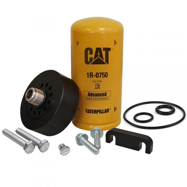 XDP XD171 Fuel Filter Adapter, Bleeder Screw & Spacer w/ CAT 1R - 0750 Filter (2001 - 2016 Duramax) - Southern Diesel Supply