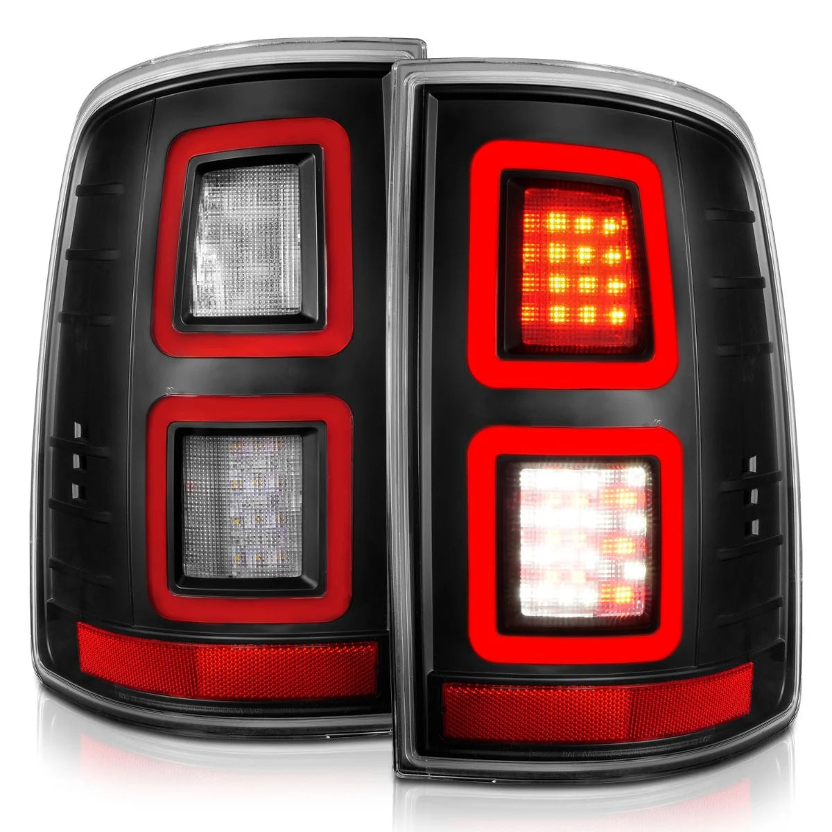 Anzo 311273 Black LED Tail Lights (2010-2018 6.7L Cummins, 2014-2018 3.0L EcoDiesel)