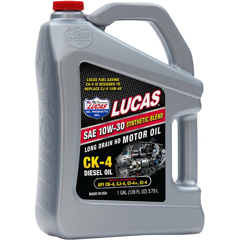 Lucas Oil 10282 Synthetic Blend 10W-30 CK-4 Engine Oil (1 Gal)