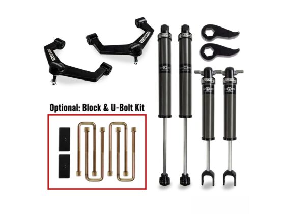 Cognito 3-Inch Performance Leveling Kit With 2.0 IFP Shocks For 11-19 Silverado/Sierra 2500HD/3500HD