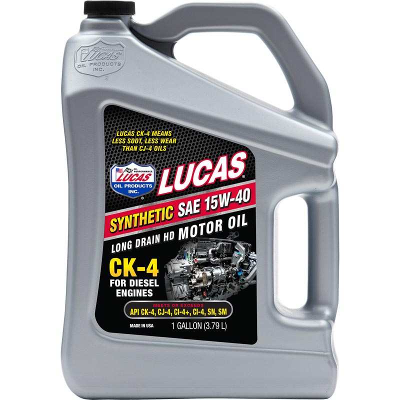 Lucas Oil 11247 Synthetic 15W-40 CK-4 Engine Oil (1 Gal)