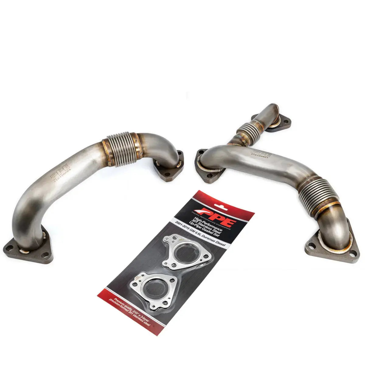 PPE 116120204 OEM Length Replacement High Flow Up-Pipe Kit (2002-2004 6.6L Duramax CA Emissions)