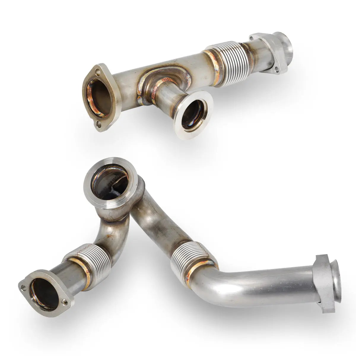 PPE 316119503 OEM Performance Up-Pipes use with Round EGR Cooler (2003.5-2004 6.0L PowerStroke)