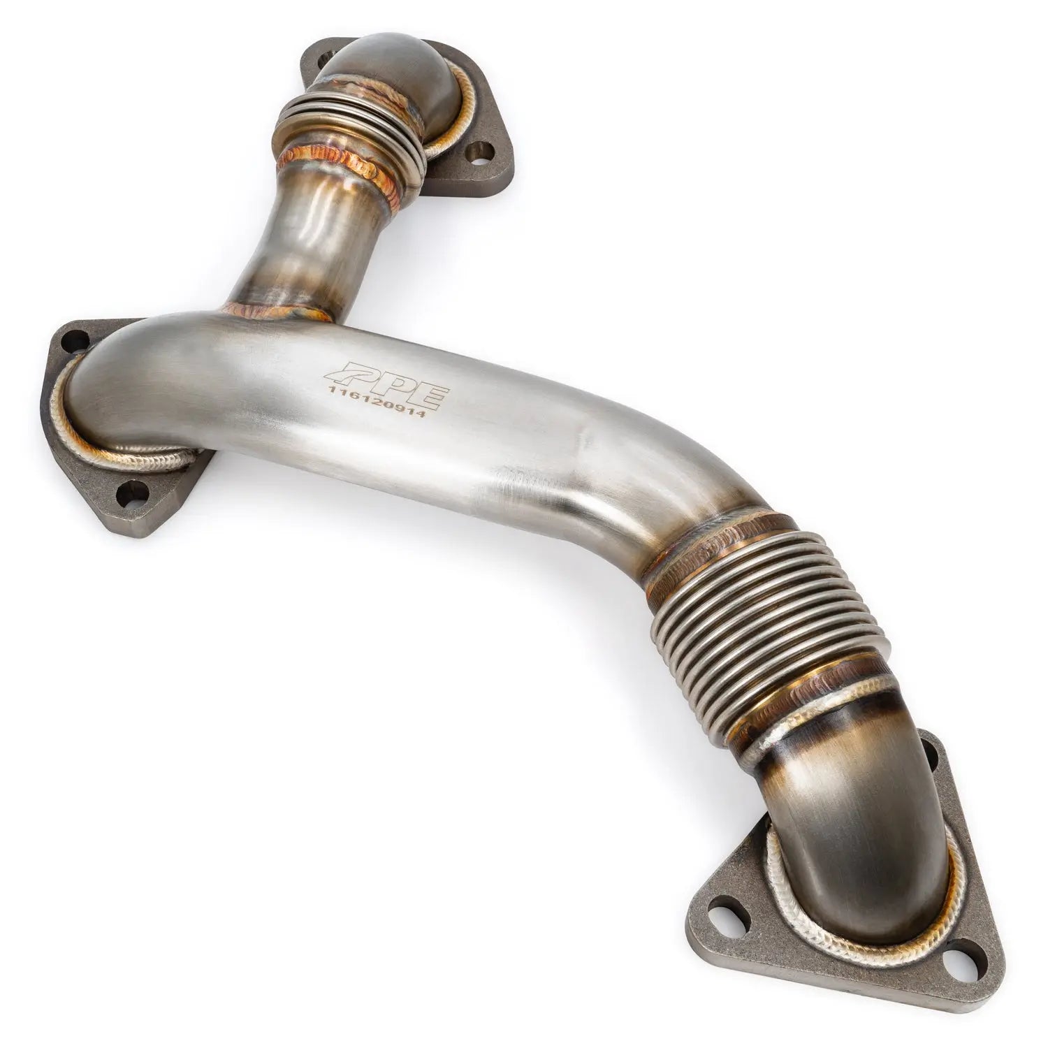 PPE 116120914 placement Up-Pipe (Passenger Side) for OEM Exhaust Manifold (2006-2007 6.6L Duramx)