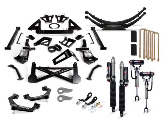 Cognito 12-Inch Elite Lift Kit with Elka 2.5 Reservoir Shocks For 20-25 Silverado/Sierra 2500/3500 2WD/4WD