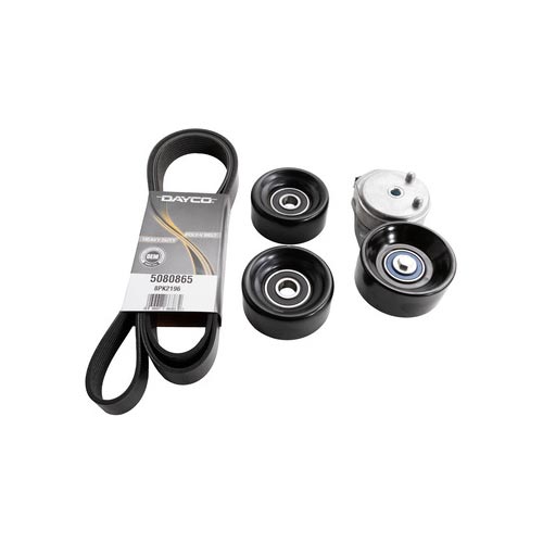 Dayco 5080865K1 Serpentine Belt Kit (With Automatic Belt Tensioner & Idler Pulleys) (2008-2010 6.4L PowerStroke Single Alternator)
