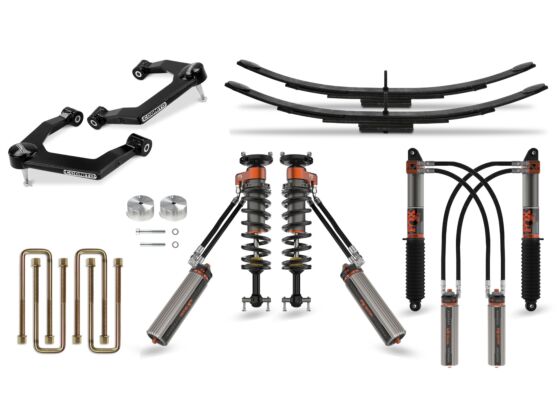 Cognito Ultimate Leveling Kit With Fox FRS 3.0 IBP Shocks 3-Inch 19-25 Silverado/Sierra 1500 &amp; 1-Inch Including AT4, AT4X, Trail Boss, &amp; ZR2 2WD/4WD