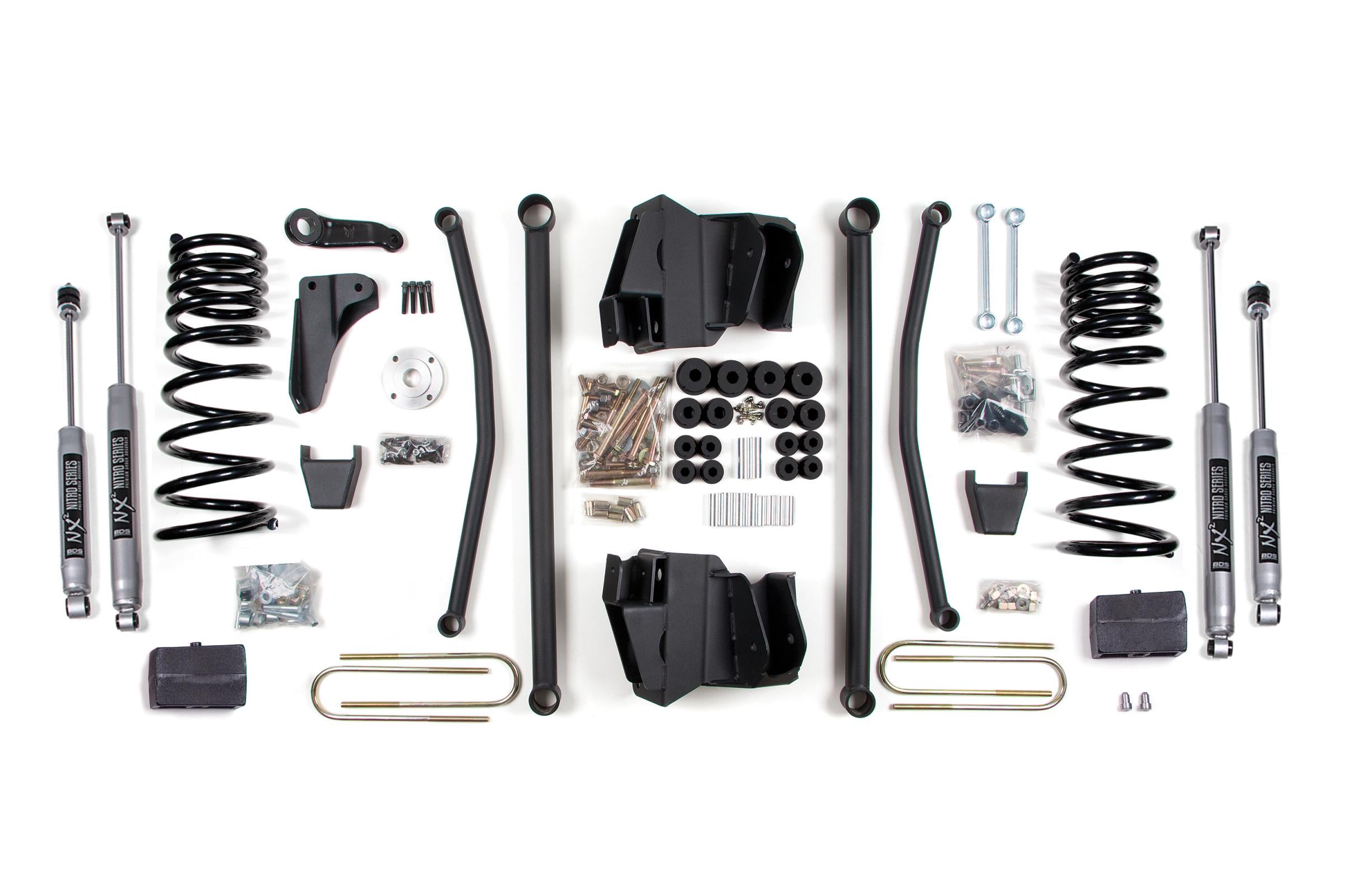 BDS Suspension BDS Suspension 8 Inch Lift Kit Long Arm Dodge Ram 2500 09-13 4WD Diesel Block Kit 3.5 Inch Axle NX2 Nitro -