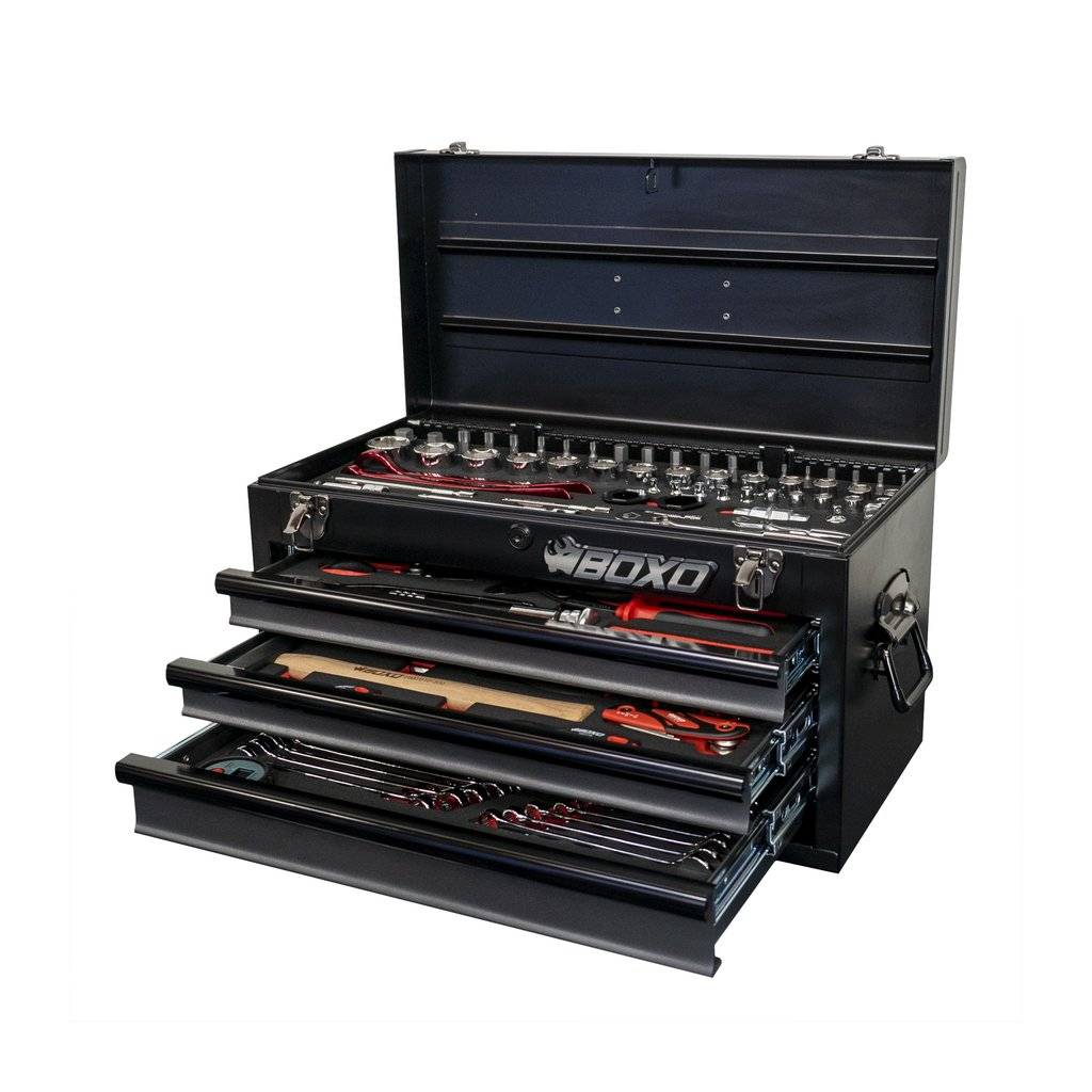 **Discontinued**Boxo Usa 97 Piece Motobox Toolbox Black No Limit Fabrication
