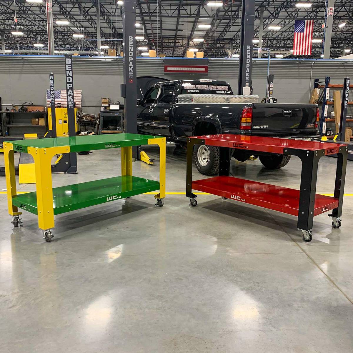 Wehrli Custom Fabrication Wehrli Custom Fabrication WCFab WCF25-3272-120 32 In. X 72 In. Modular Steel Work Bench - Diesel