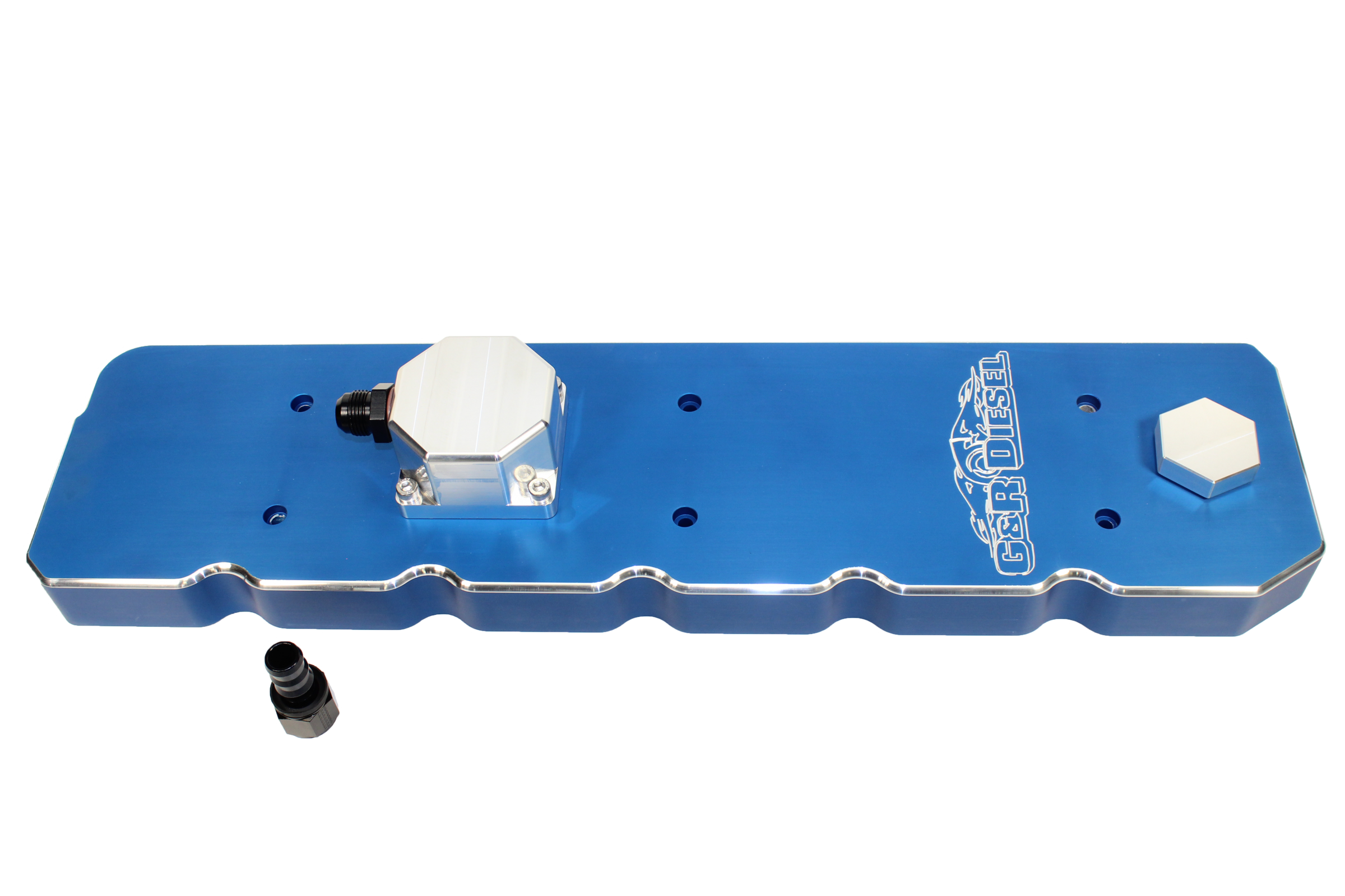 RAM 5.9 Cummins Valve Cover Billet Aluminum Blue For 06-07 Dodge RAM 2500/3500 G&R Diesel