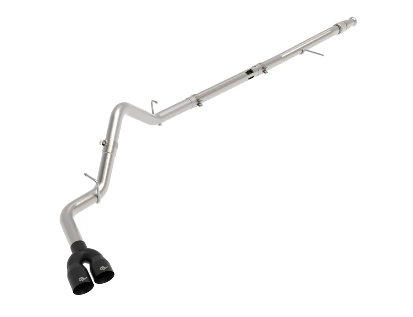 AFE AFE 49-34129-B Rebel XD Series 3" DPF-Back Exhaust System (Black Exhaust Tips) - Diesel Performance Part