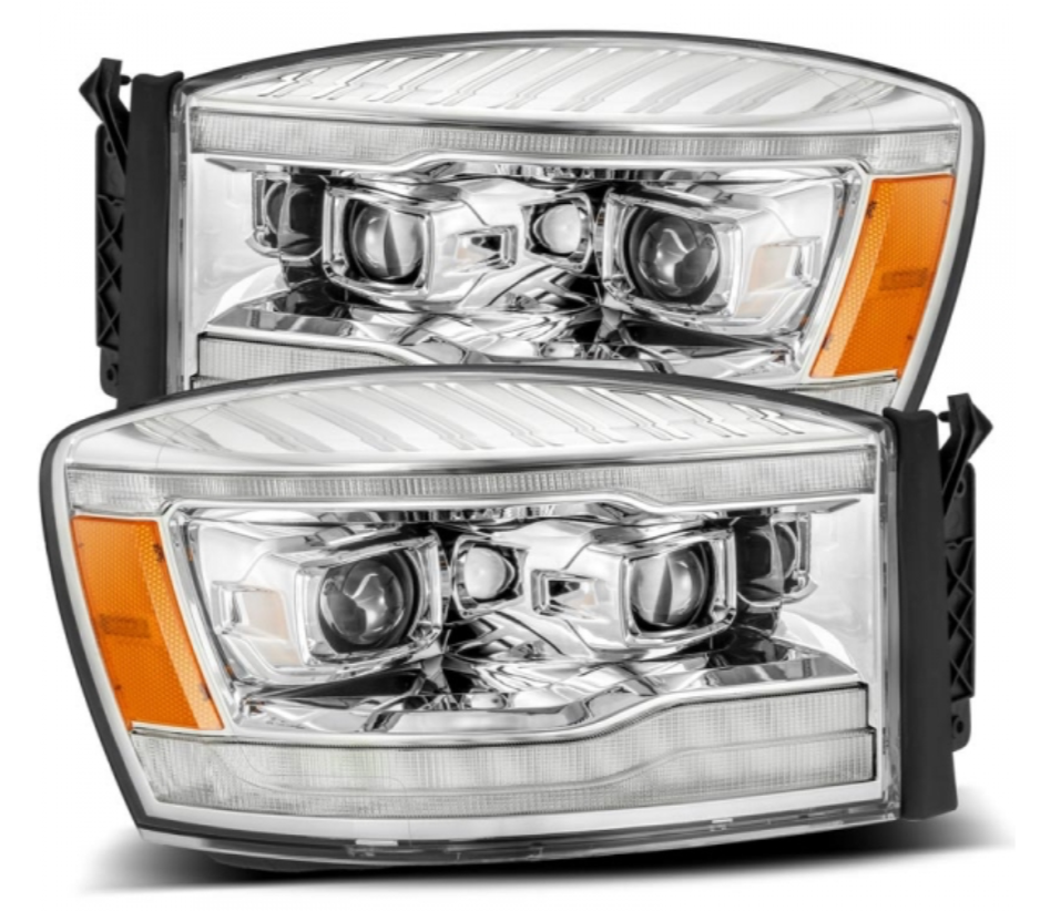 AlphaRex AlphaRex 880534 Luxx-Series Chrome LED Projector Headlights - Diesel Performance Part