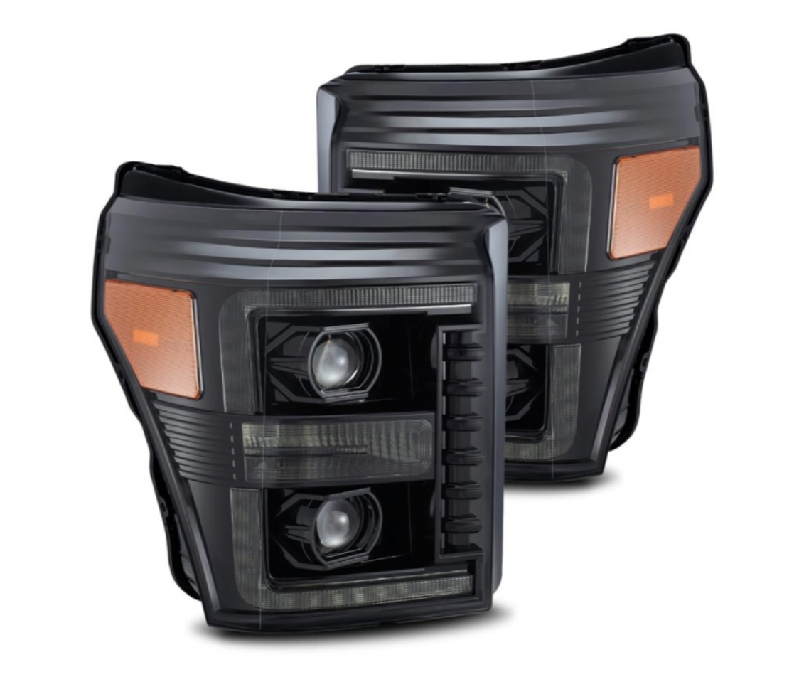 AlphaRex AlphaRex 880143 Luxx-Series Alpha-Black LED Projector Headlights - Diesel Performance Part