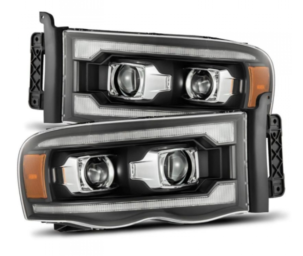 AlphaRex AlphaRex 880567 Luxx-Series Black LED Projector Headlights - Diesel Performance Part