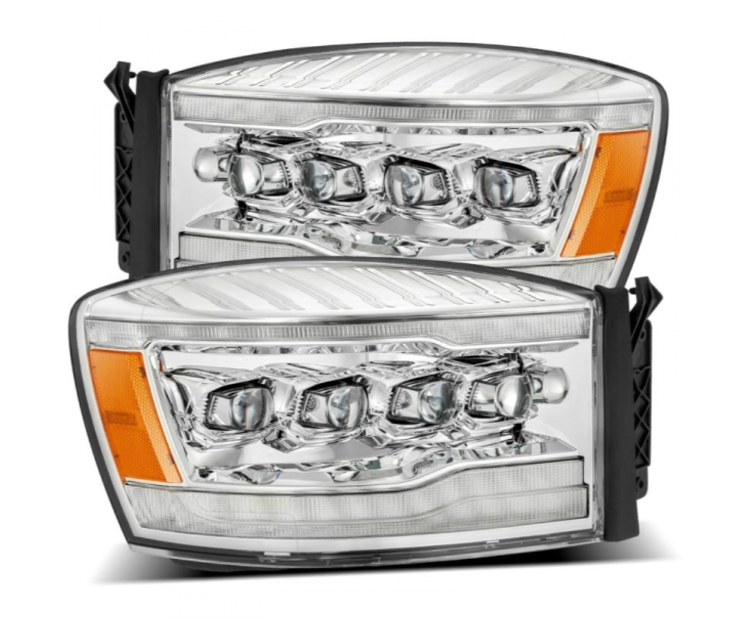 AlphaRex AlphaRex 880537 Nova-Series Chrome LED Projector Headlights - Diesel Performance Part