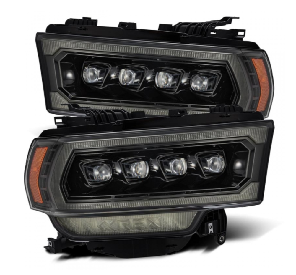 AlphaRex AlphaRex 880552 Nova-Series Alpha Black LED Projector Headlights - Diesel Performance Part